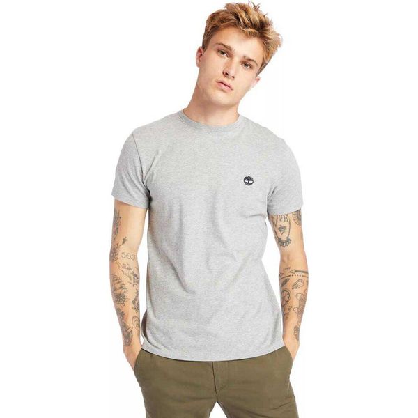 Timberland Dunstan River Slim Maglietta A Maniche Corte Grigio S Uomo Grigio S-image