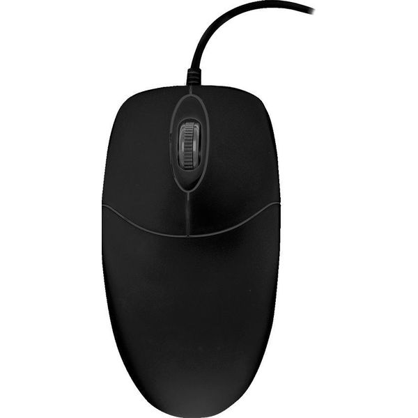 Cherry Active Key AK-PMJ1 Series Cleanmouse - Mouse - Ergonomico - Per Destrorsi E Mancini - Ottico - 2 Pulsanti - Cavo-image