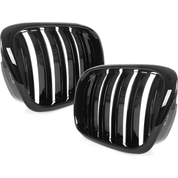 Griglia Radiatore Doppelsteg Nero Lucido Per Bmw Serie 5 E39 Facelift 2000-2004-image
