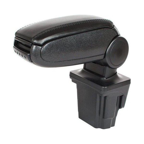 Bracciolo Centrale Clappable In Pelle Nera Per Seat Leon Ii 1P Dal 2005-2012-image