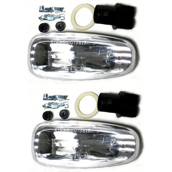 2X Indicatori Laterali Vetro Chiaro Per Mercedes Slk 170 R170 C208 A208 W414 W210-image