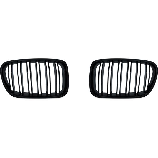 Griglia Radiatore Double Rip Nero Lucido Per Bmw X3 F25 2010-2014-image
