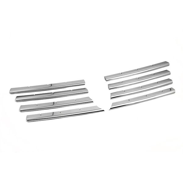Griglia Del Radiatore Cromata Modanature Della Griglia Set Autoadesivo Per Vw T5 V Dal 2003-2009-image