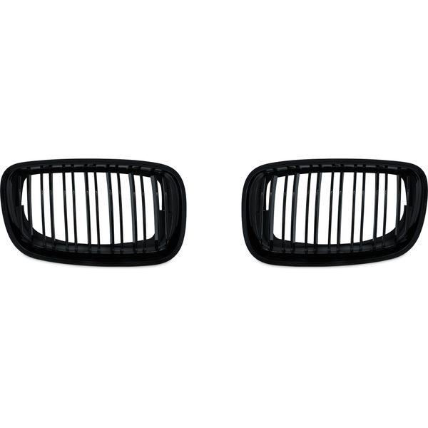 Griglia Radiatore Double Rip Nero Lucido Per Bmw X5 E70 2007-2013-image