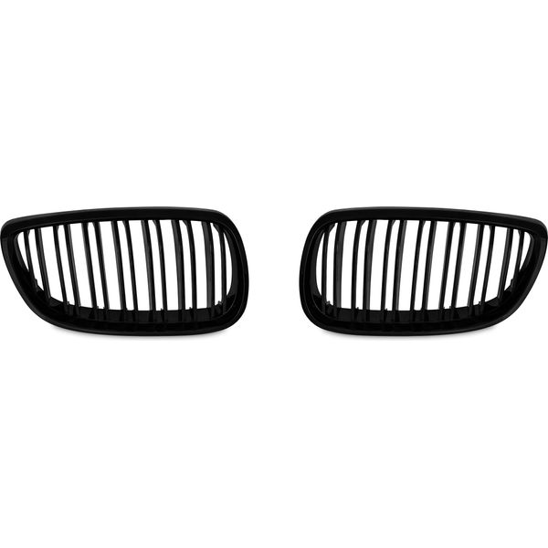 Griglia Radiatore Double Rip Nero Lucido Per Bmw Serie 3 Coupé E92 2006-2010-image