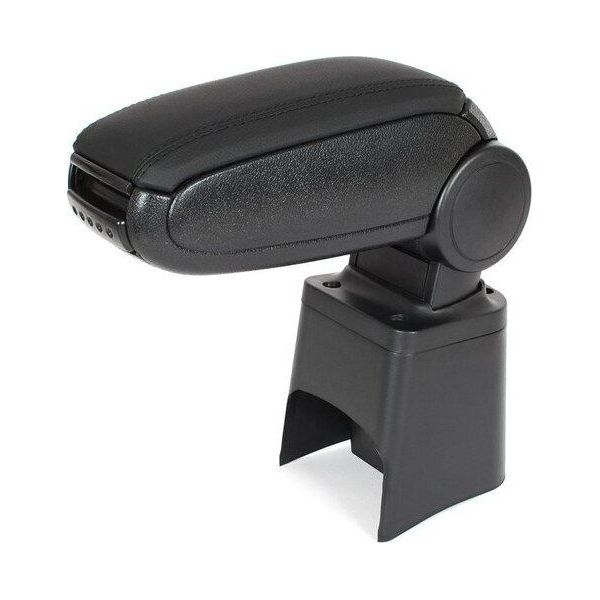 Bracciolo Centrale Klappbar In Pelle Nera Per Seat Ibiza 6L 02-09 Cordoba 6L 02-09-image