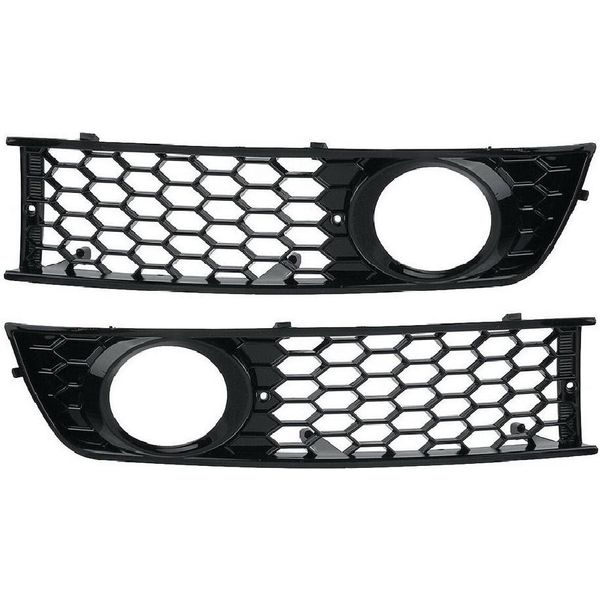 Griglia Paraurti A Nido D'ape Fendinebbia Sinistra + Destra Per Audi A4 8E B6 01-05-image