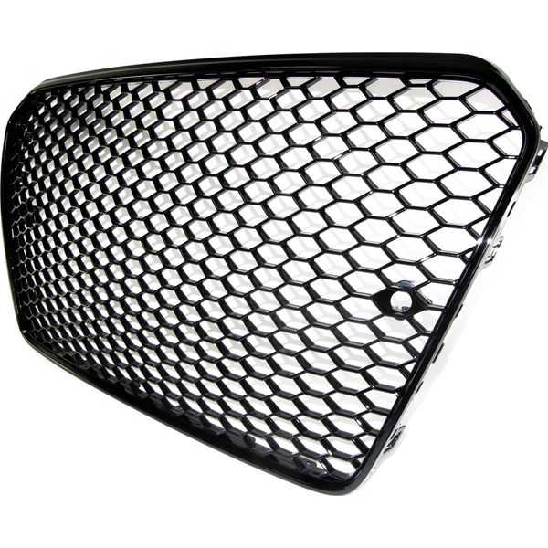 Griglia Radiatore Griglia Sportiva Griglia A Nido D'ape Nero Lucido Per Audi A5 8T / 8F-image