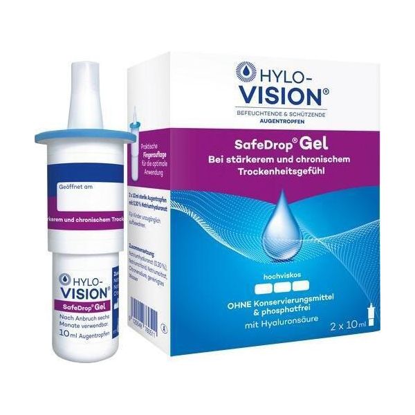 HYLO-VISION Safedrop Gel Collirio, Soluzione Da 20 Ml-image