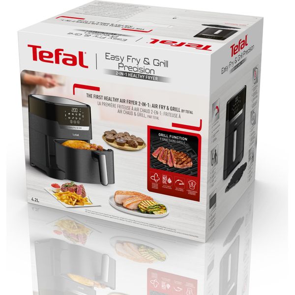 Tefal | EY505815 | Friggitrice Easy Fry E Grill | Potenza 1400 W | Capacità 4,5 L | Nero-image