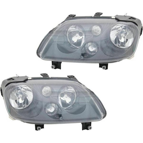 Set Completo Di Fari Retrofit In Nero Per Vw Touran 1T / Caddy Iii 2K-image
