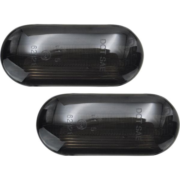 2X Indicatori Laterali Premium In Nero / Fumo Per Vw Golf 3 Iii 4 Iv Bora-image