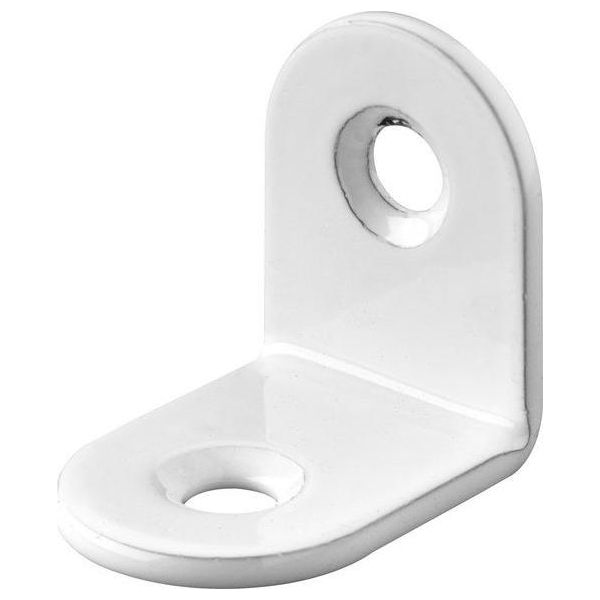 Set Di 10 Supporti Per Sedie In Acciaio Bianco Hettich, L.20 Mm X P.15 Mm X H.2 Cm-image