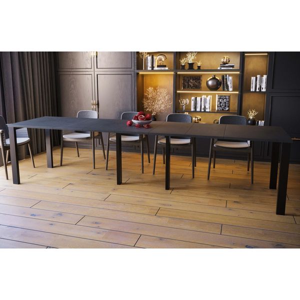 Endo-MöBel Tavolo Da Pranzo Xxl Vast 130Cm - 330Cm Tavolo Da Cucina Allungabile (Cemento Scuro)-image