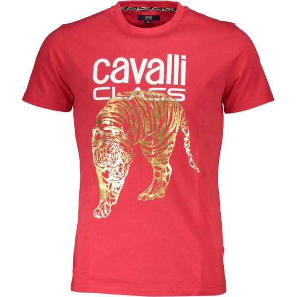 T-Shirt Manica Corta Girocollo Stampa Logo Cavalli Class Red : Taglia - Xl Taglia: Xl-image