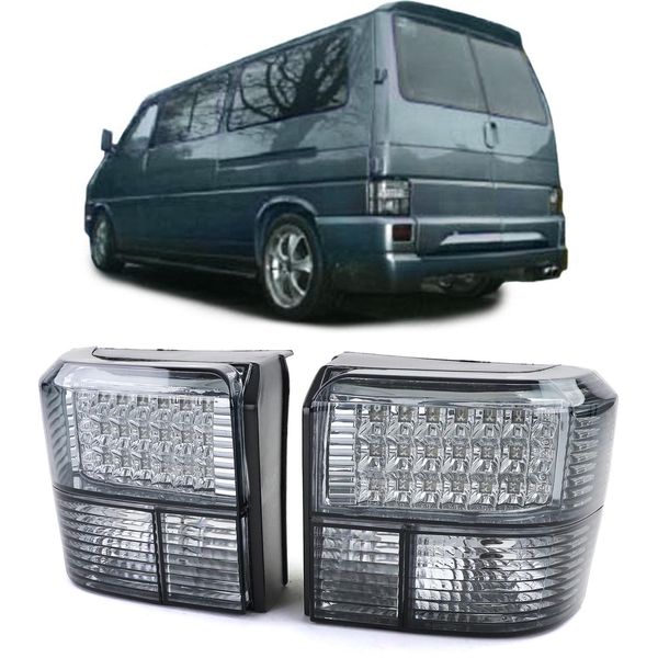 Fari Posteriori Combinati A Led Nero Fumo Per Vw T4 Iv Dal 1990 Al 2003-image