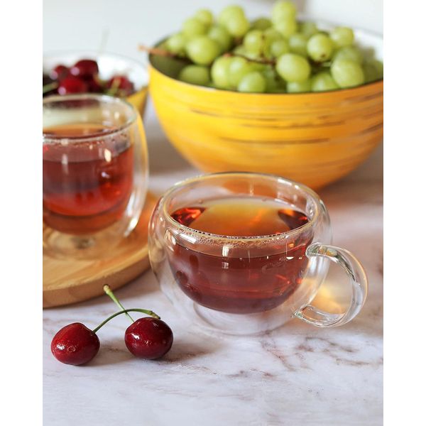 Tazze Termiche A Doppia Parete Wilmax 400 Ml In Vetro Termico – Set Da 6 – WL-888748/A2-image