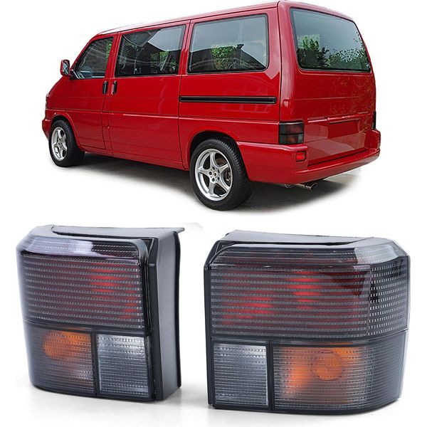 Fari Posteriori Neri Fumè Per Vw T4 Iv Dal 1990 Al 2003-image