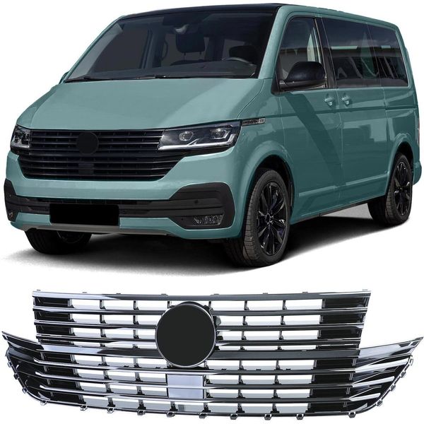 Griglia Del Radiatore Griglia Sportiva Black Glanz Per Vw T6.1 Dal 2019--image