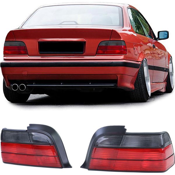 Fanali Posteriori In Rosso/Nero Per Bmw Serie 3 E36 Coupé Cabrio-image