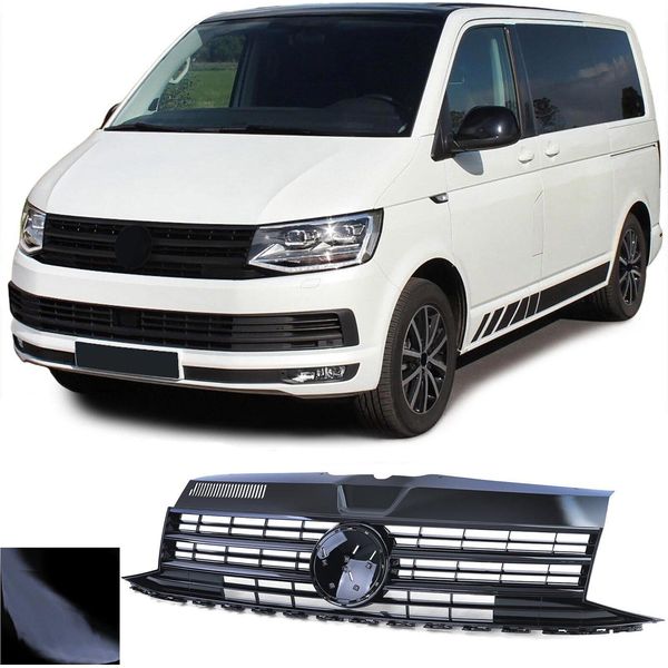 Griglia Del Radiatore Griglia Sportiva Black Glanz Per Vw T6 Vi Bus Transporter Da-image