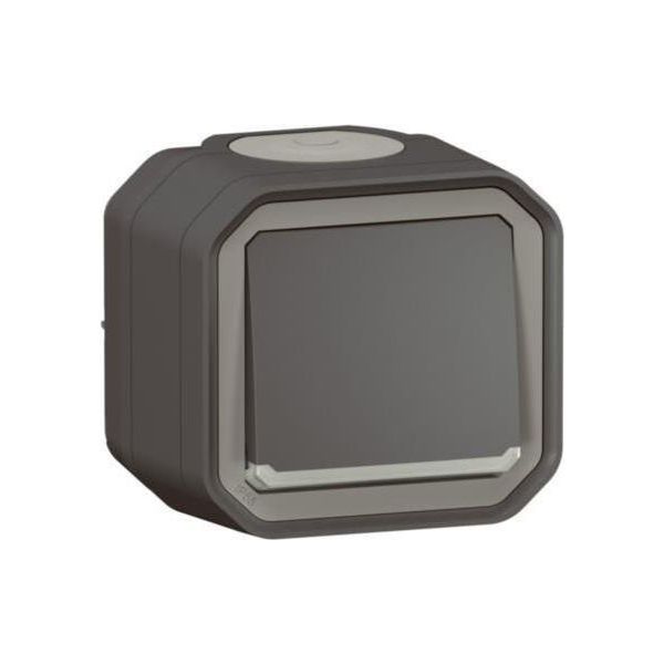 Legrand Plexo New Commutatore A 1 Via A Tenuta Stagna Con Funzione Di Controllo, Indicatore Luminoso Integrato, IP55 Antracite 069721L-image