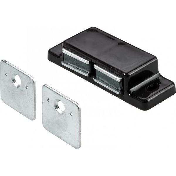 Set Di 2 Chiusure Magnetiche In Plastica Hettich, L.20,8 X P.58,3 Mm-image