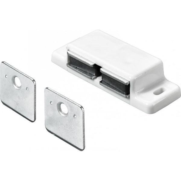 Set Di 2 Chiusure Magnetiche In Plastica Hettich, L.20,8 X P.58,3 Mm-image