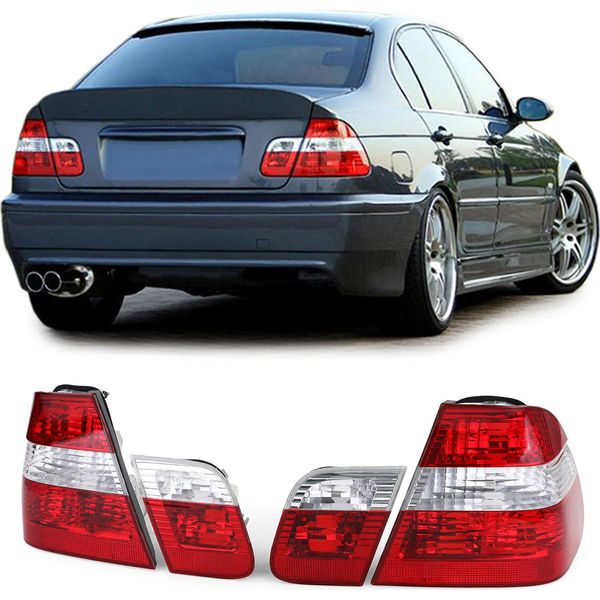 Fanali Posteriori Rosso Chiaro Per Bmw Serie 3 E46 Berlina 2001-2005-image