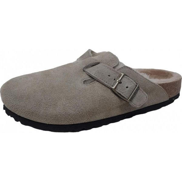 Birkenstock Boston Vl/ Shearling Couleur Brun Clair-image