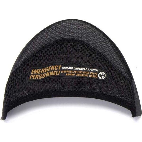 Scorpion Exo-Tech Evo/Carbonio Casco Tenda Mento Nero Nero Taglia Unica-image