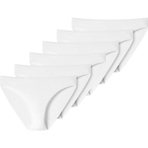 Slip Donna Uncover By Schiesser - Tai, Cotone Morbido, Confezione Da 6 Bianco S-image