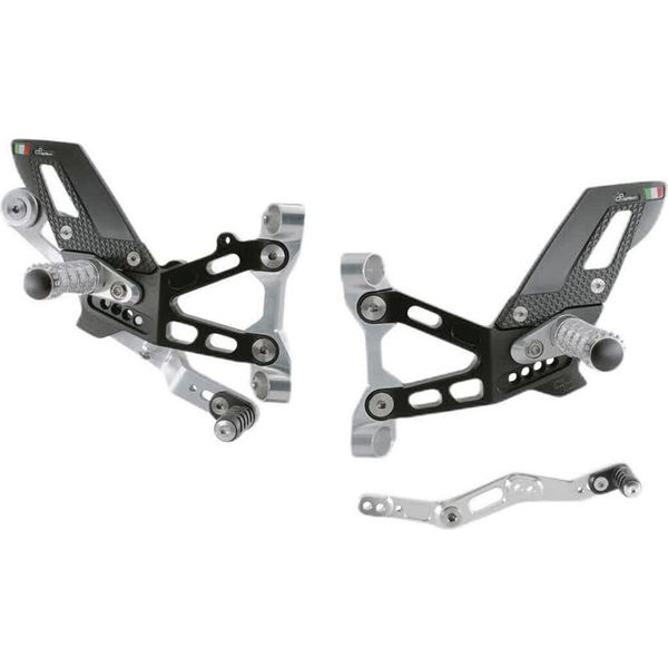 Pedane Regolabili Con Poggiapiede Snodato Lightech Per Bmw M1000Rr E S1000Rr-image