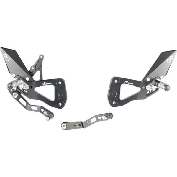 Pedane Regolabili Con Poggiapiedi Snodati Lightech Per Suzuki Gsx-R1000 E Gsx-R1000R-image