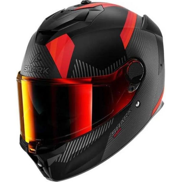 Shark Spartan Gt Pro Dokhta Carbon Helm, Schwarz Matt/Rot, Xl (61/62)-image