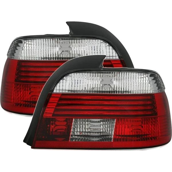 Fanali Posteriori Rosso/Bianco Sinistro + Destro Per Bmw E39 Facelift-image