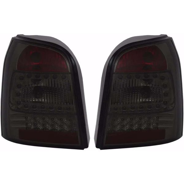Fari Posteriori Combinati A Led Neri Sinistri + Destri Per Audi A4 B5 Avant Estate-image