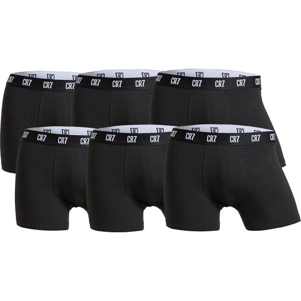 Boxer CR7 Da Uomo, Confezione Da 6 - Pantaloncini, Cotone Organico Elasticizzato Nero 2XL-image