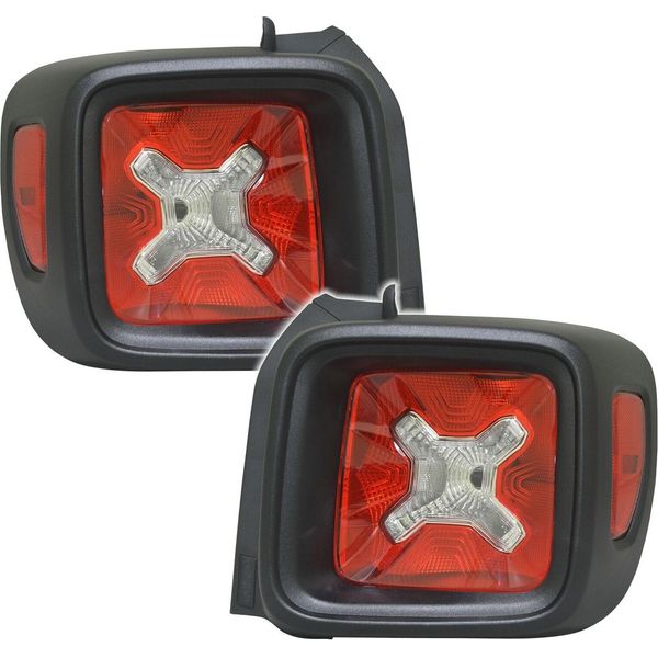 Fanali Posteriori Neri Rossi Sinistri + Destri Per Jeep Renegade Bu Da-image