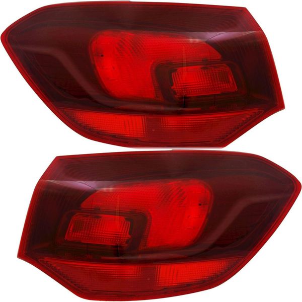 Fanali Posteriori Fumè Rosso Scuro Sinistri + Destri Per Opel Astra J Estate-image
