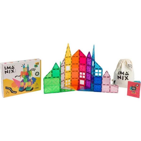 Imanix Set Di Costruzioni Classiche 100 Pezzi Multicolore Multicolore Taglia Unica-image