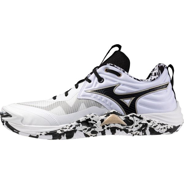 Mizuno Wave Momentum Elite - Bianco/Nero/Oro, Dimensioni: 5-image