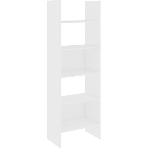 Syfax™ Libreria Bianca 60X35X180 Cm In Legno Multistrato-image