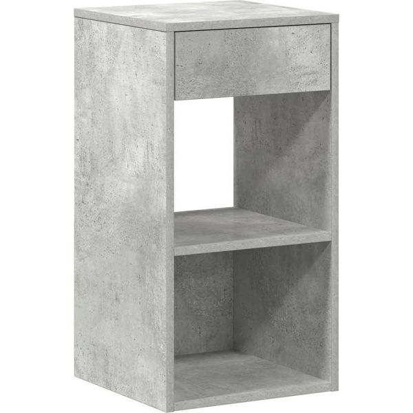 Syfax™ Comodino Con Cassetto Grigio Cemento 35X34X66,5 Cm-image