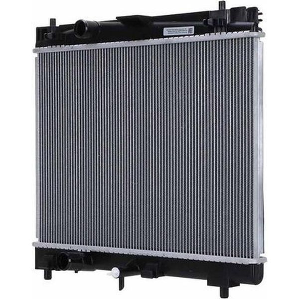 Radiatore Motore Raffreddamento Alette Saldate 350 - 486 Mm Hella Per Toyota Yaris E Altri-image