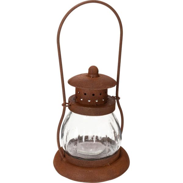 Lanterna Rustica In Metallo Per Decorazioni Suggestive E Un'atmosfera Romantica-image