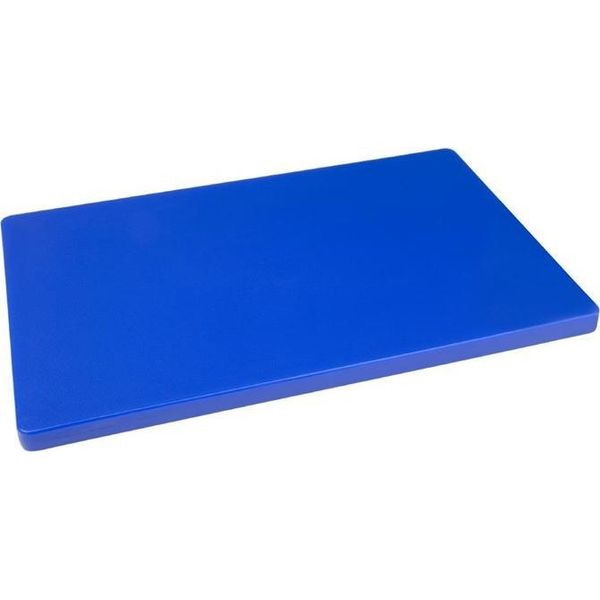 Tagliere Hygiplas 450X20X300Mm Extra Spesso In Blu Per Pesce Crudo-image