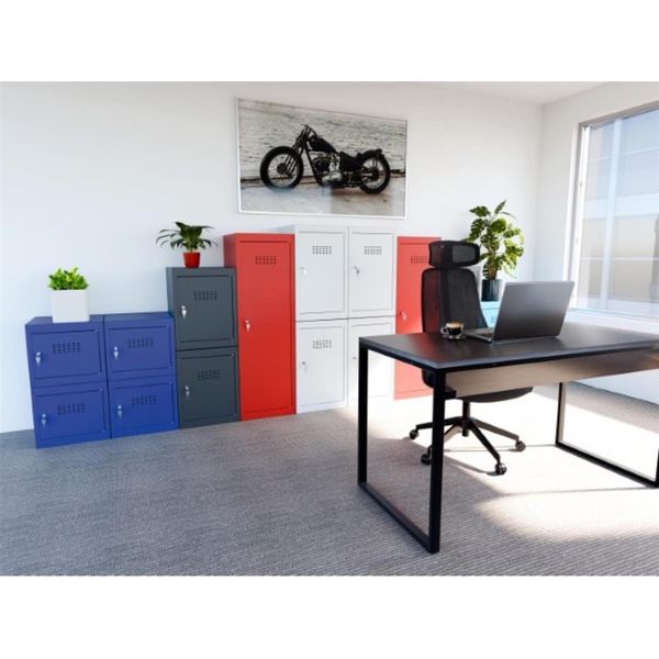 Phoenix CL0644GGK Phoenix Armadietto A Cubo CL0644, Serratura A Chiave, Grigio Chiaro-image