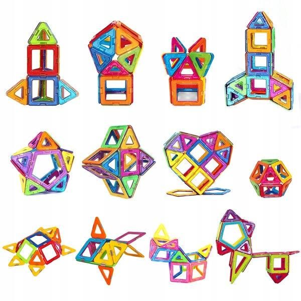 Set Di Costruzioni Magnetiche 50 Pezzi Per Bambini Giocattolo Educativo E Creativo-image