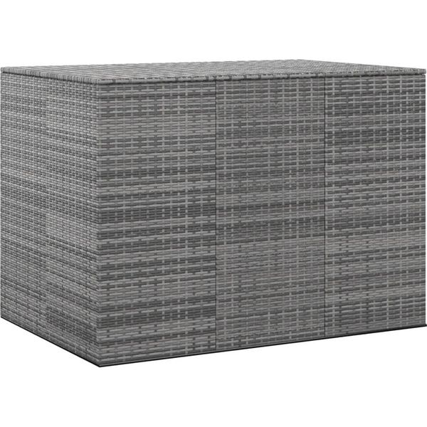 Syfax™ Contenitore Da Giardino In Rattan Pe 145X100X103 Cm Grigio-image